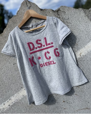 Triko dětské Diesel D.S.L. šedé